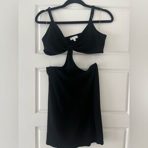 Better Be - Black Cut Out Mini Dress